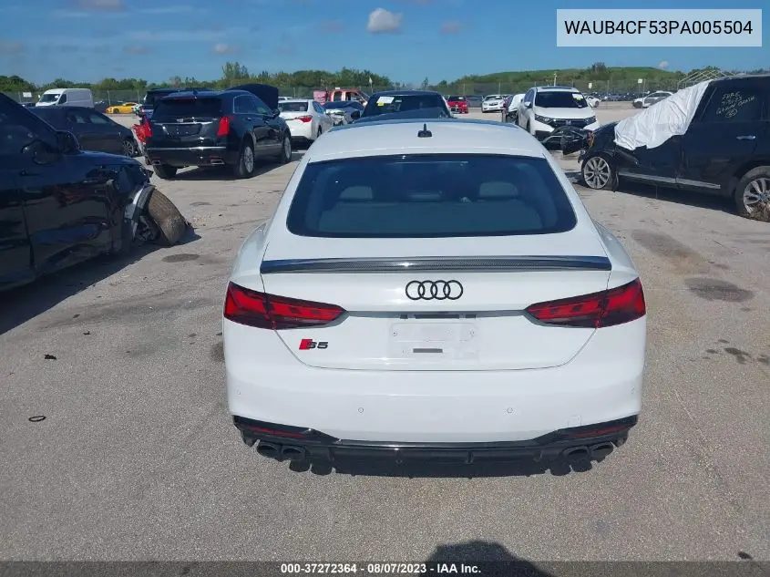 Auction sale of the 2023 Audi S5 , vin: WAUB4CF53PA005504, lot number: 37272364