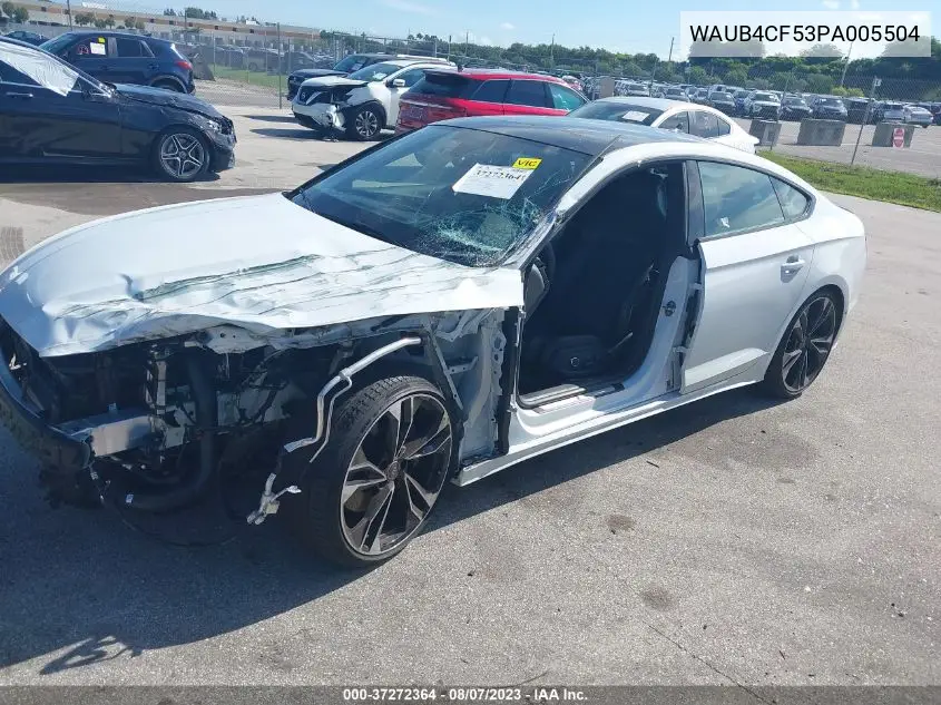 Auction sale of the 2023 Audi S5 , vin: WAUB4CF53PA005504, lot number: 37272364