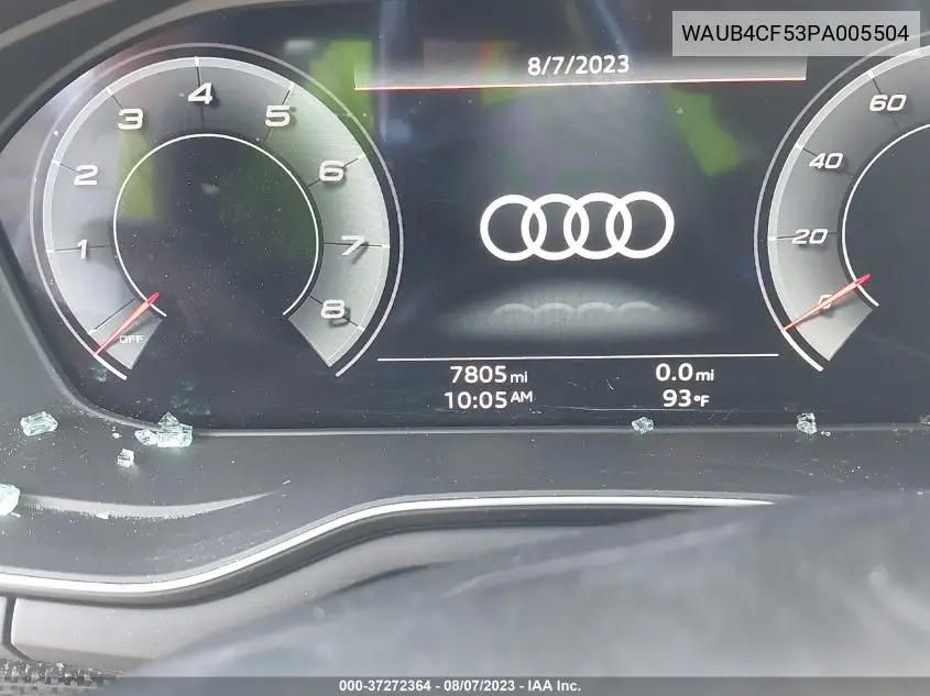 Auction sale of the 2023 Audi S5 , vin: WAUB4CF53PA005504, lot number: 37272364