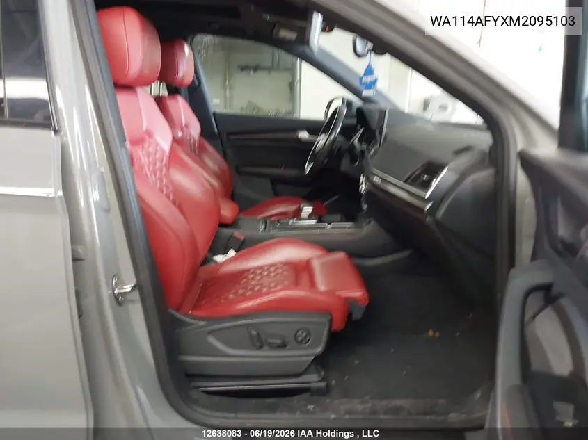 Auction sale of the 2021 Audi SQ5 , vin: WA114AFYXM2095103, lot number: 12638083