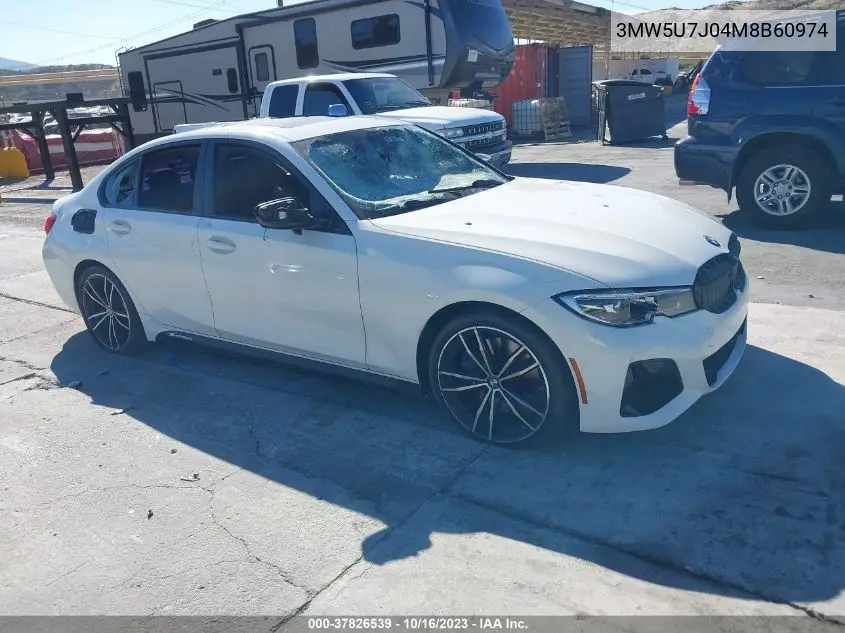 Auction sale of the 2021 BMW 3er , vin: 3MW5U7J04M8B60974, lot number: 37826539