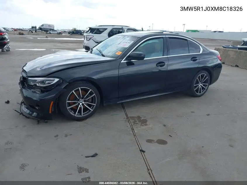 Auction sale of the 2021 BMW 3er , vin: 3MW5R1J0XM8C18326, lot number: 44556382