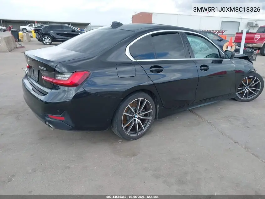 Auction sale of the 2021 BMW 3er , vin: 3MW5R1J0XM8C18326, lot number: 44556382
