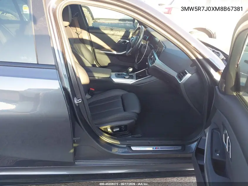 Auction sale of the 2021 BMW 3er , vin: 3MW5R7J0XM8B67381, lot number: 45359372