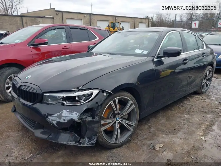 Auction sale of the 2022 BMW 3er , vin: 3MW5R7J02N8C32306, lot number: 43983551