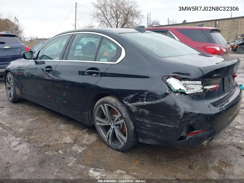 Auction sale of the 2022 BMW 3er , vin: 3MW5R7J02N8C32306, lot number: 43983551