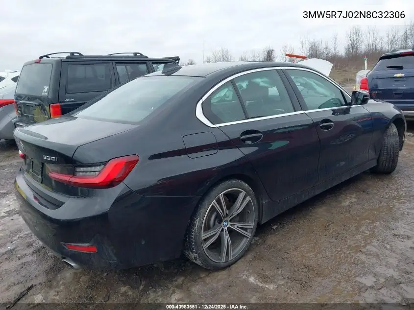 Auction sale of the 2022 BMW 3er , vin: 3MW5R7J02N8C32306, lot number: 43983551