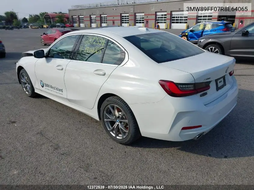 Auction sale of the 2024 BMW 3er , vin: 3MW89FF07R8E64065, lot number: 12372539