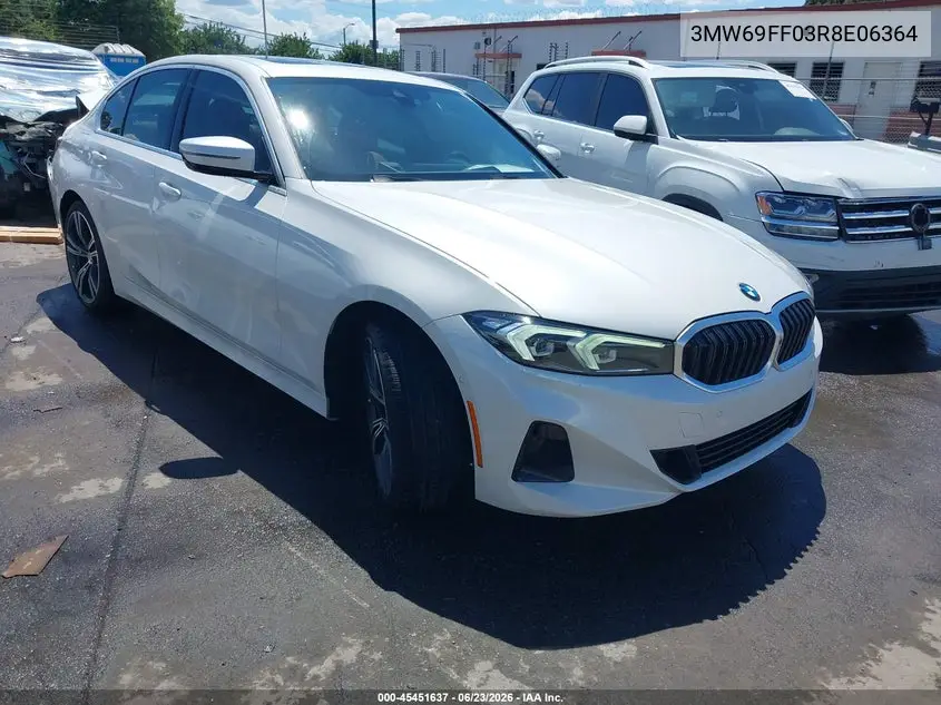 Auction sale of the 2024 BMW 3er , vin: 3MW69FF03R8E06364, lot number: 45451637