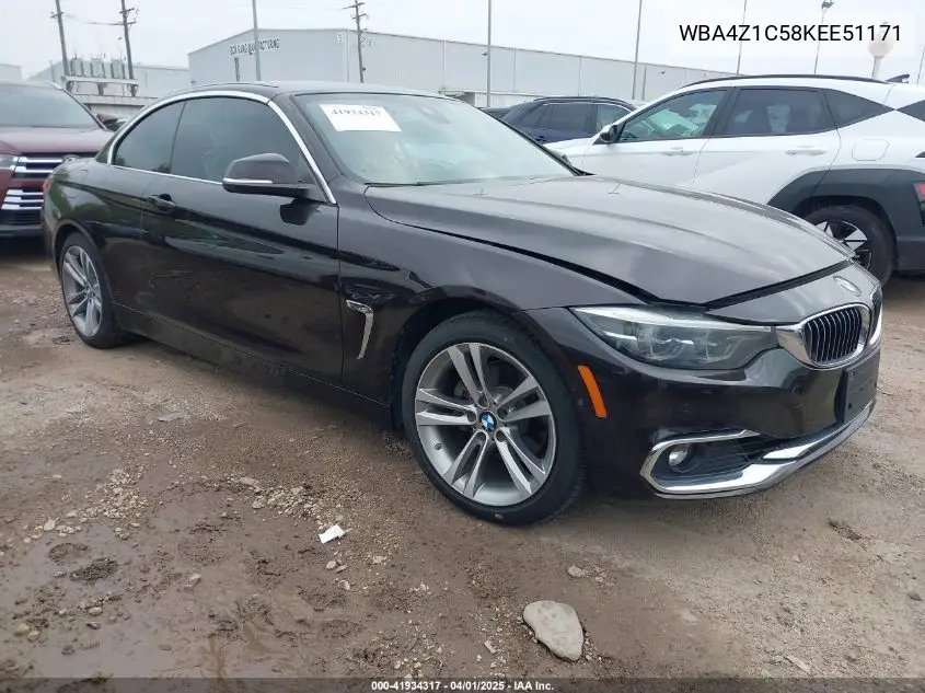 Auction sale of the 2019 BMW 4er , vin: WBA4Z1C58KEE51171, lot number: 41934317