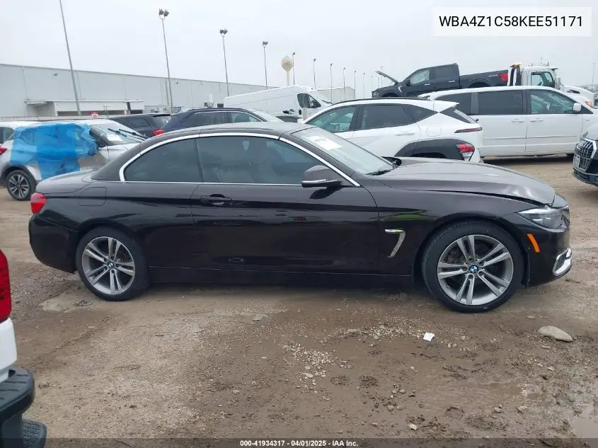 Auction sale of the 2019 BMW 4er , vin: WBA4Z1C58KEE51171, lot number: 41934317