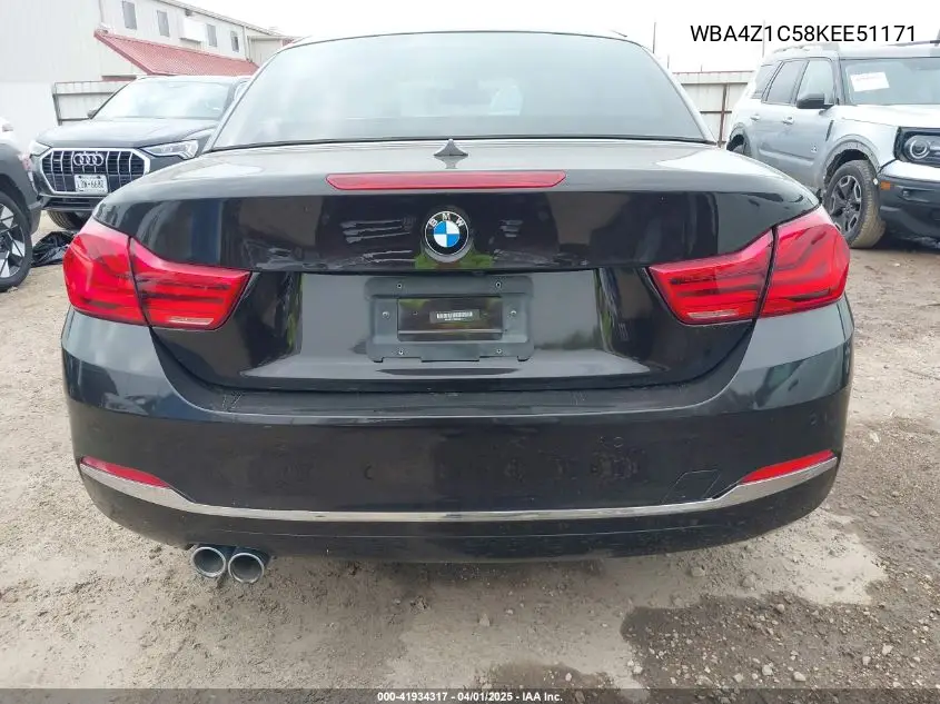 Auction sale of the 2019 BMW 4er , vin: WBA4Z1C58KEE51171, lot number: 41934317