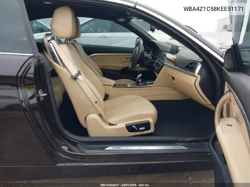 Auction sale of the 2019 BMW 4er , vin: WBA4Z1C58KEE51171, lot number: 41934317
