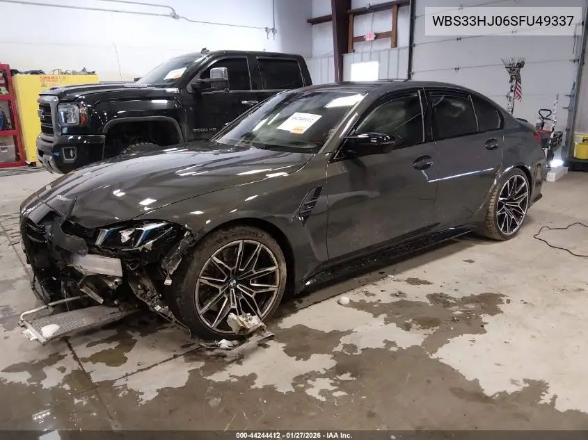 Auction sale of the 2025 BMW M3 , vin: WBS33HJ06SFU49337, lot number: 44244412