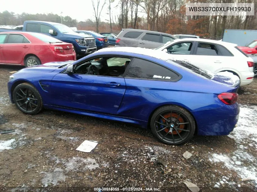 Auction sale of the 2020 BMW M4 , vin: WBS3S7C0XLFH19930, lot number: 38515055