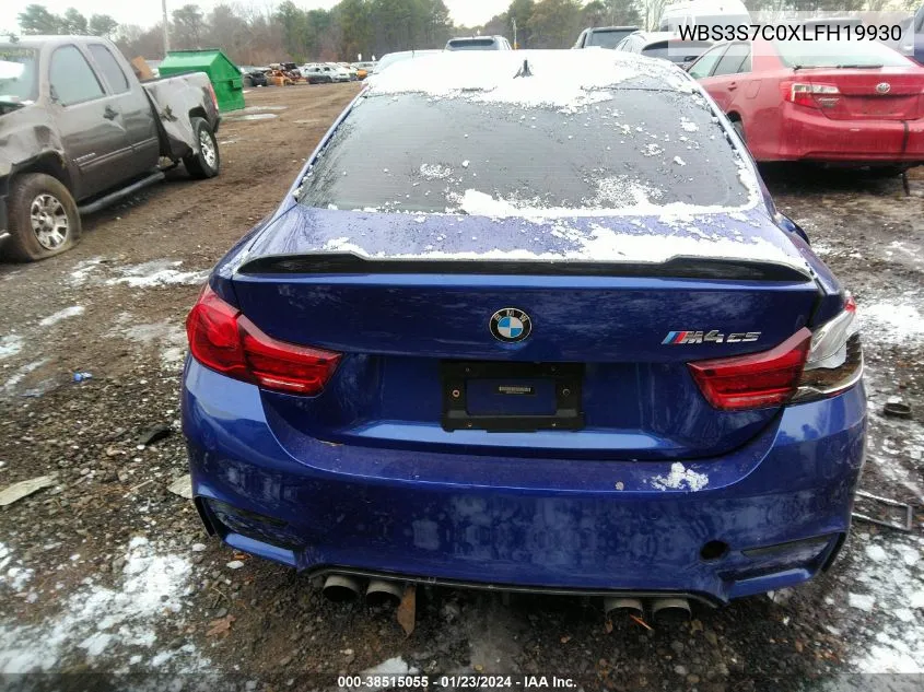 Auction sale of the 2020 BMW M4 , vin: WBS3S7C0XLFH19930, lot number: 38515055