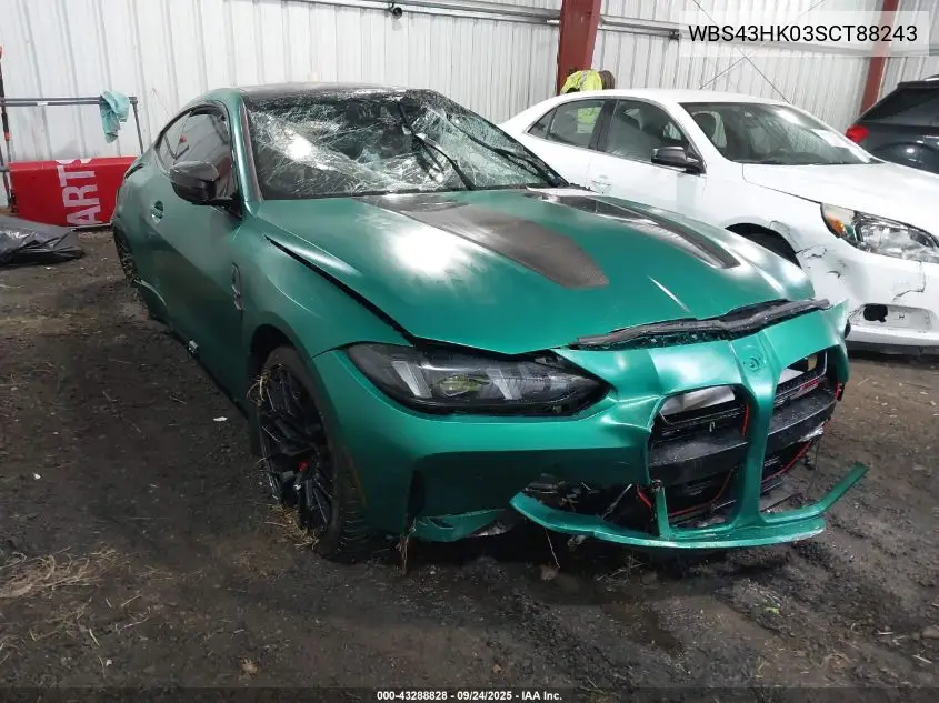 Auction sale of the 2025 BMW M4 , vin: WBS43HK03SCT88243, lot number: 43288828