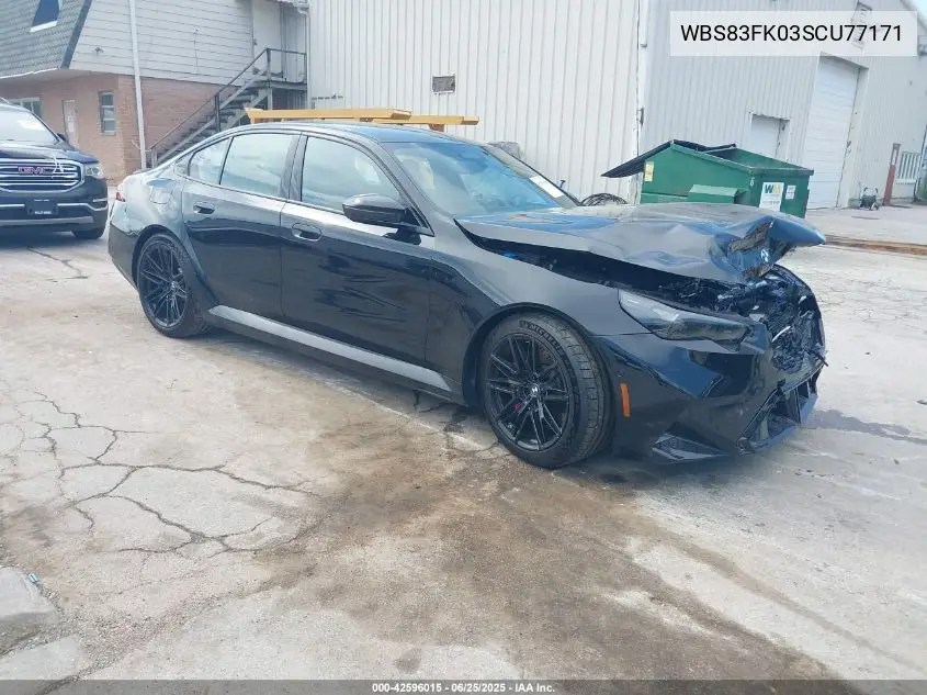 Auction sale of the 2025 BMW M5 , vin: WBS83FK03SCU77171, lot number: 42596015