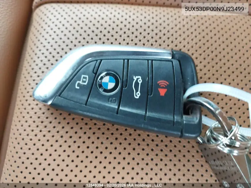 Auction sale of the 2022 BMW X3 , vin: 5UX53DP00N9J23499, lot number: 12549394