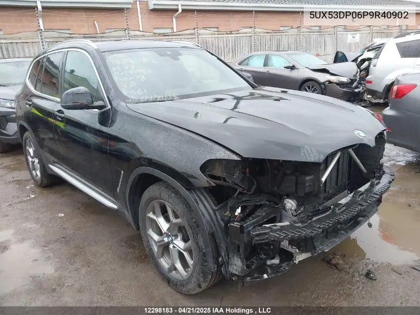 Auction sale of the 2023 BMW X3 , vin: 5UX53DP06P9R40902, lot number: 12298183