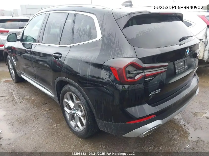 Auction sale of the 2023 BMW X3 , vin: 5UX53DP06P9R40902, lot number: 12298183