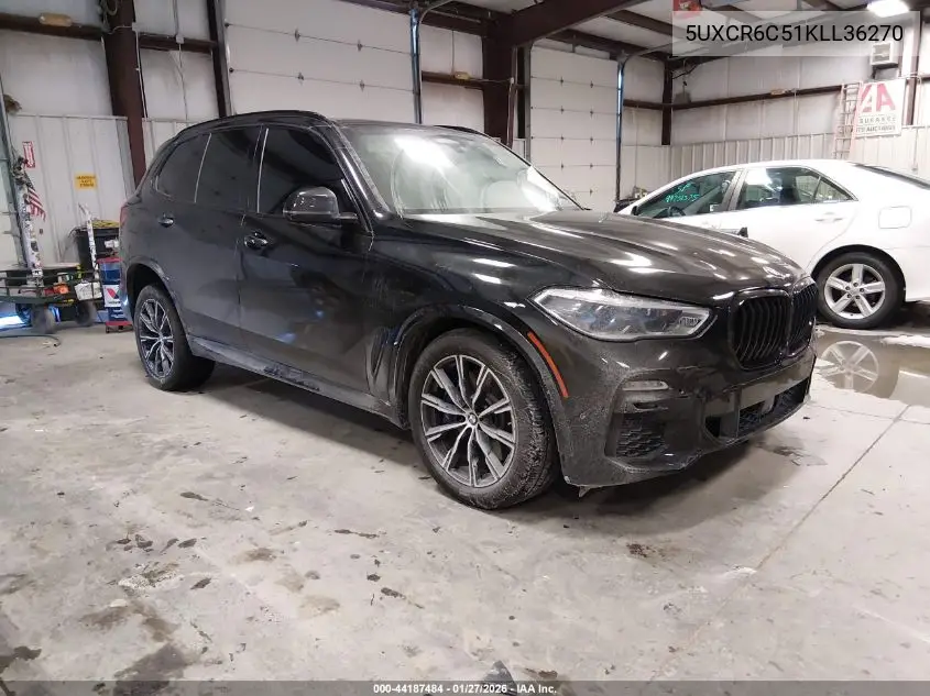 Auction sale of the 2019 BMW X5 , vin: 5UXCR6C51KLL36270, lot number: 44187484