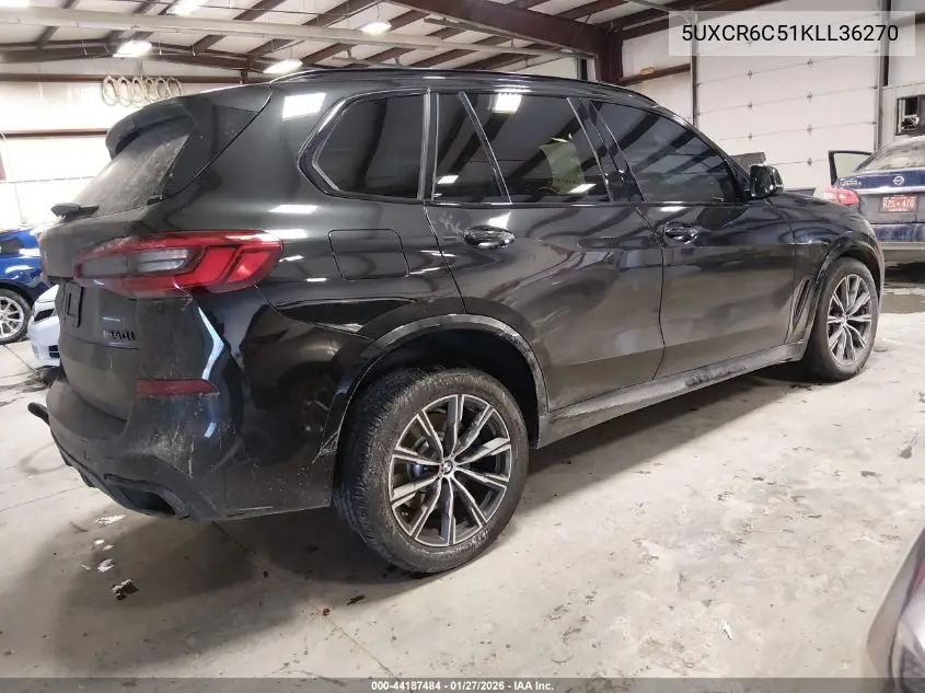Auction sale of the 2019 BMW X5 , vin: 5UXCR6C51KLL36270, lot number: 44187484