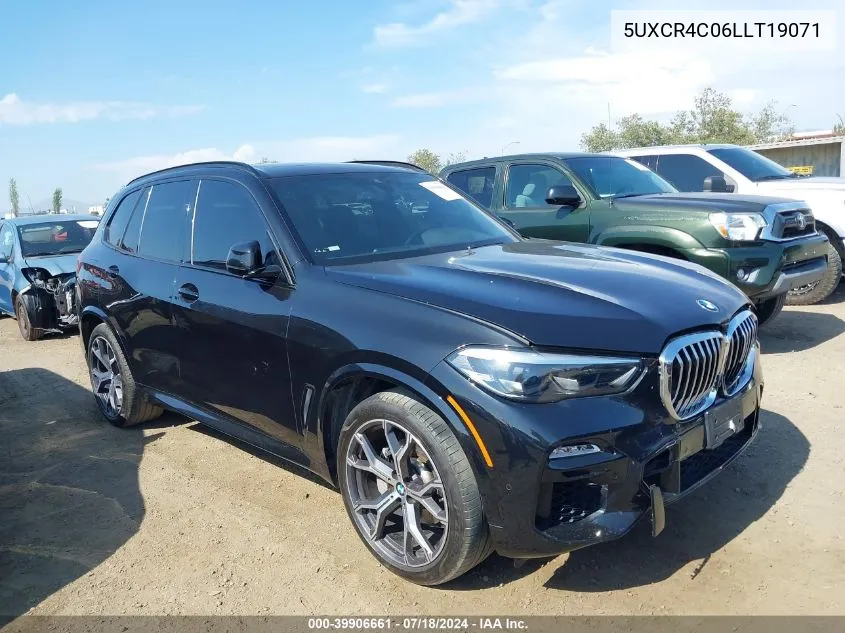 Auction sale of the 2020 BMW X5 , vin: 5UXCR4C06LLT19071, lot number: 39906661