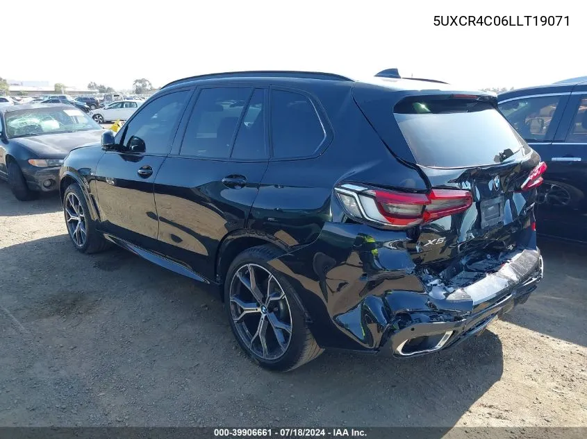 Auction sale of the 2020 BMW X5 , vin: 5UXCR4C06LLT19071, lot number: 39906661