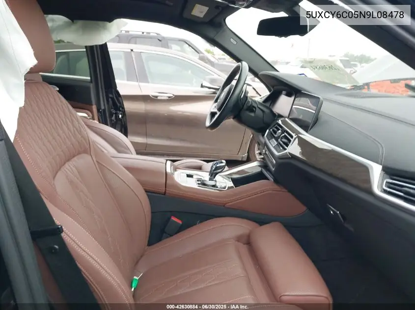 Auction sale of the 2022 BMW X6 , vin: 5UXCY6C05N9L08478, lot number: 42630884