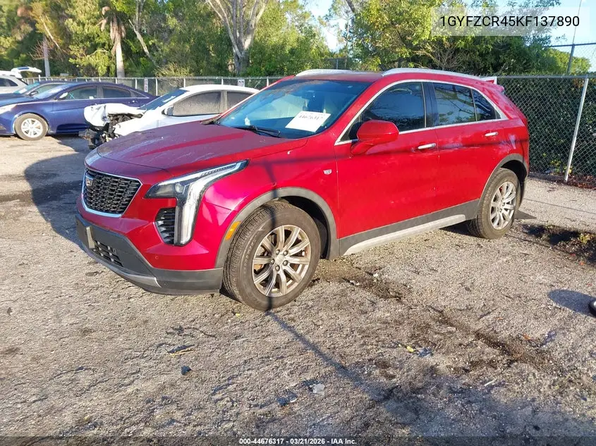Auction sale of the 2019 Cadillac XT4 , vin: 1GYFZCR45KF137890, lot number: 44676317