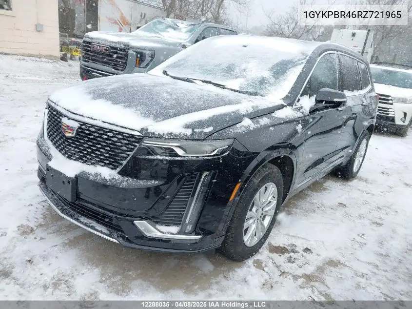 Auction sale of the 2024 Cadillac XT6 , vin: 1GYKPBR46RZ721965, lot number: 12288035