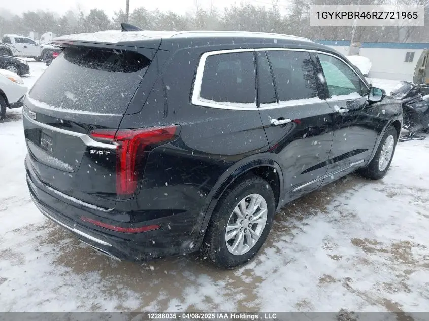 Auction sale of the 2024 Cadillac XT6 , vin: 1GYKPBR46RZ721965, lot number: 12288035