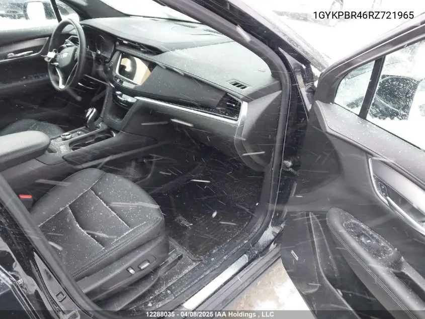 Auction sale of the 2024 Cadillac XT6 , vin: 1GYKPBR46RZ721965, lot number: 12288035