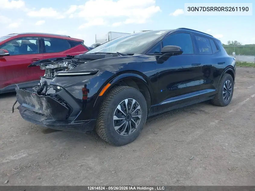 Auction sale of the 2024 Chevrolet Equinox , vin: 3GN7DSRR0RS261190, lot number: 12614524