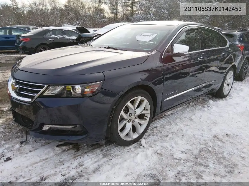 Auction sale of the 2019 Chevrolet Impala , vin: 2G1105S37K9142453, lot number: 44160923
