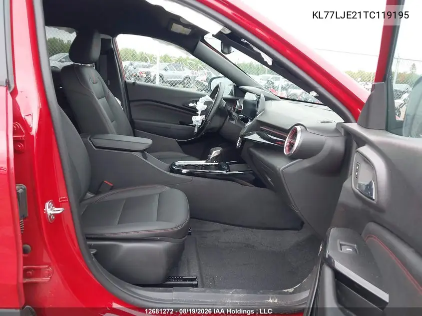Auction sale of the 2026 Chevrolet Trax , vin: KL77LJE21TC119195, lot number: 12681272