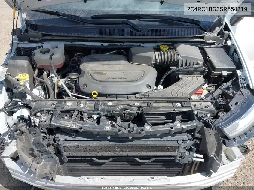 Auction sale of the 2025 Chrysler Pacifica , vin: 2C4RC1BG3SR554219, lot number: 44719020