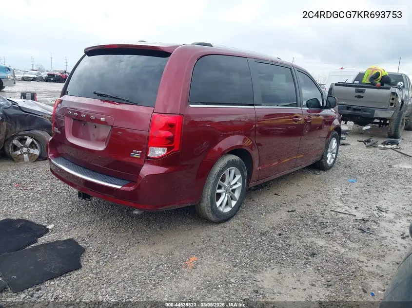 Auction sale of the 2019 Dodge Caravan , vin: 2C4RDGCG7KR693753, lot number: 44539823