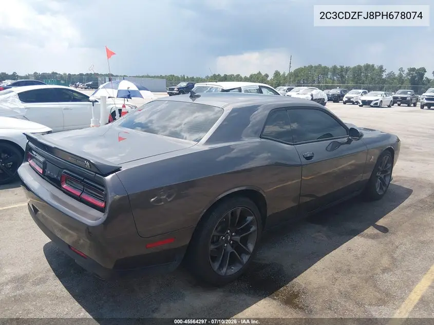 Auction sale of the 2023 Dodge Challenger , vin: 2C3CDZFJ8PH678074, lot number: 45564297