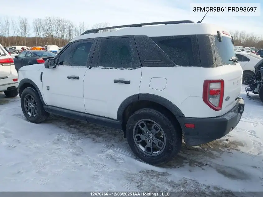 Auction sale of the 2023 Ford Bronco Sport , vin: 3FMCR9B61PRD93697, lot number: 12476766