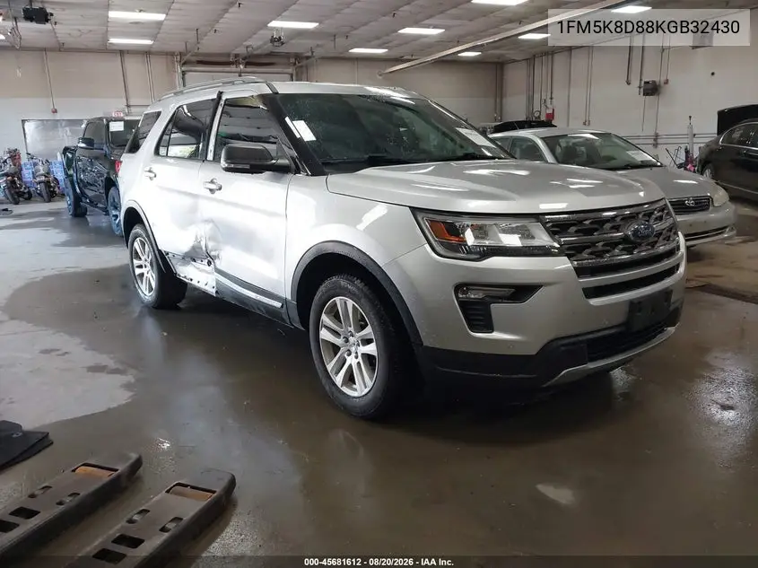 Auction sale of the 2019 Ford Explorer , vin: 1FM5K8D88KGB32430, lot number: 45681612