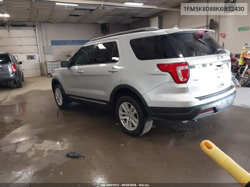 Auction sale of the 2019 Ford Explorer , vin: 1FM5K8D88KGB32430, lot number: 45681612