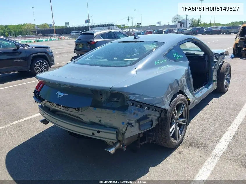 Auction sale of the 2024 Ford Mustang , vin: 1FA6P8TH0R5149827, lot number: 42291351