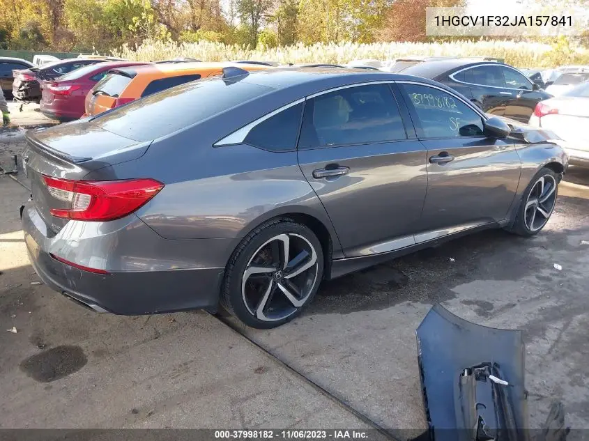 Auction sale of the 2018 Honda Accord , vin: 1HGCV1F32JA157841, lot number: 37998182