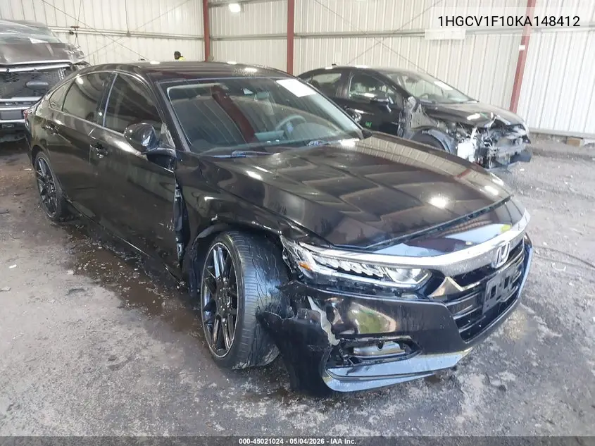 Auction sale of the 2019 Honda Accord , vin: 1HGCV1F10KA148412, lot number: 45021024