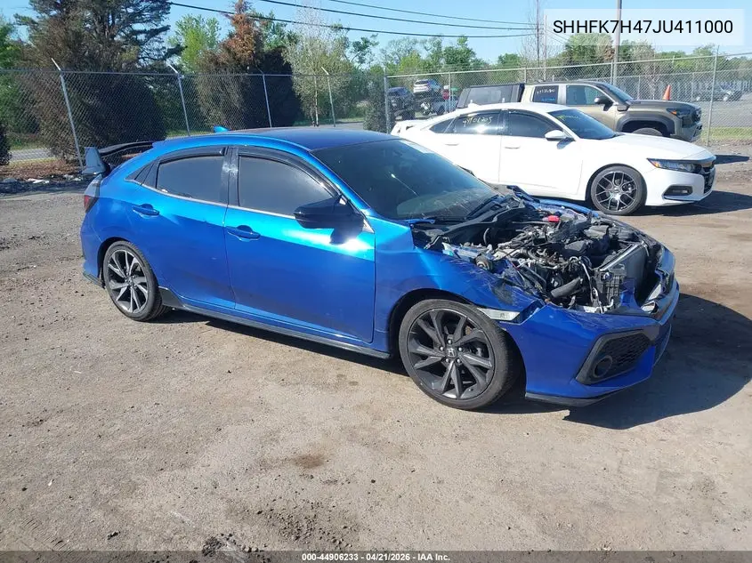 Auction sale of the 2018 Honda Civic , vin: SHHFK7H47JU411000, lot number: 44906233