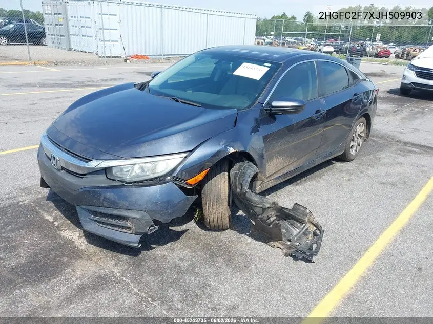 Auction sale of the 2018 Honda Civic , vin: 2HGFC2F7XJH509903, lot number: 45243735