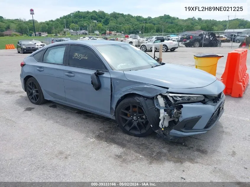 Auction sale of the 2022 Honda Civic , vin: 19XFL2H89NE021225, lot number: 39333166