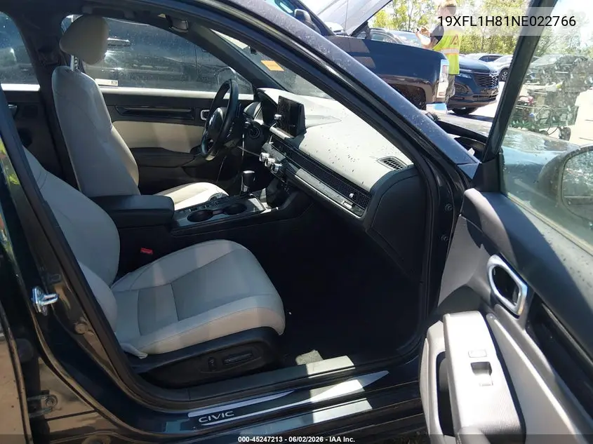 Auction sale of the 2022 Honda Civic , vin: 19XFL1H81NE022766, lot number: 45247213